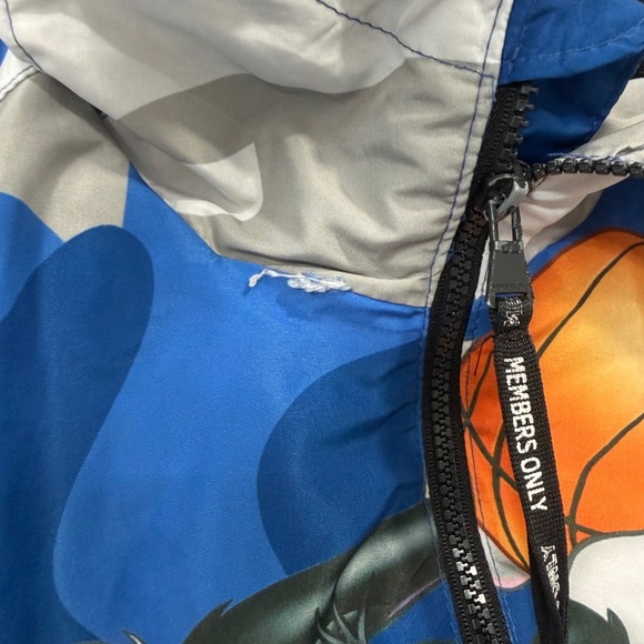 Members Only Space Jam Tune Squad Bugs Bunny Sylvester Windbreaker Jacket Medium - Picture 3 of 10